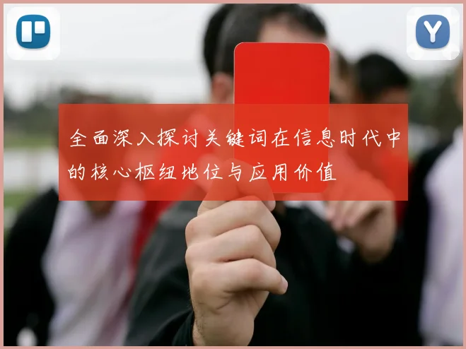 全面深入探讨关键词在信息时代中的核心枢纽地位与应用价值